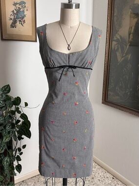 Vintage 90s early 2000s Laundry by Shelli Segal short cotton casual dress